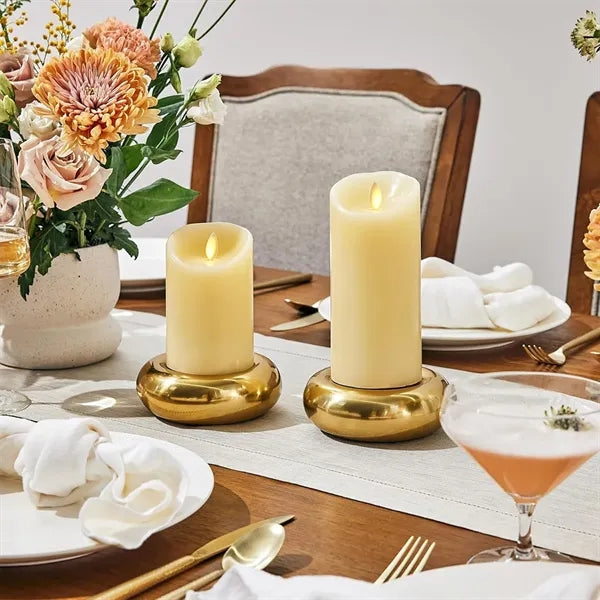 Smooth Pillar Lasting Realistic Flame LED Electronic Candle