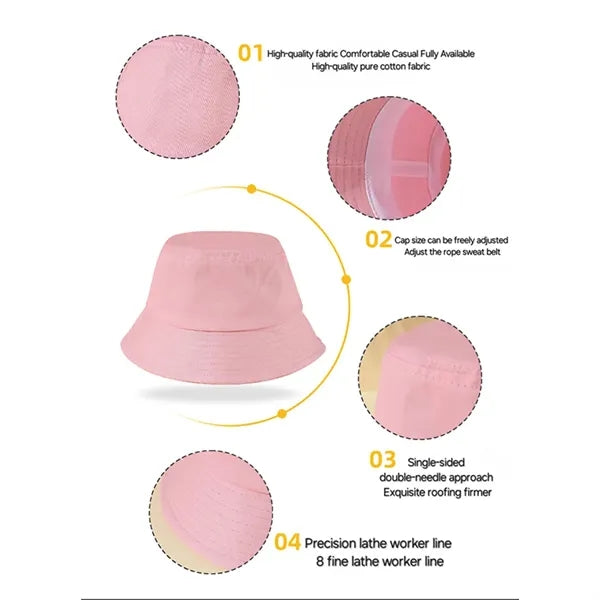 Unisex Athletic Bucket Solid Colors Sun Hat