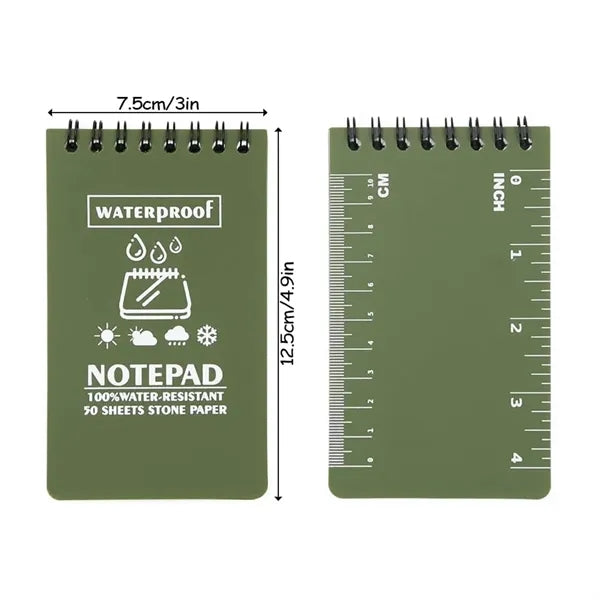 Waterproof Pocket Notepad with Stone Paper