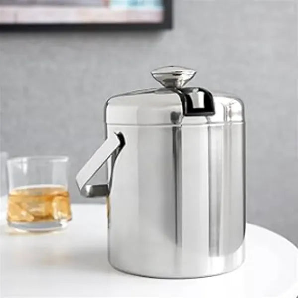 1300ml Double-Wall Ice Bucket with Tongs