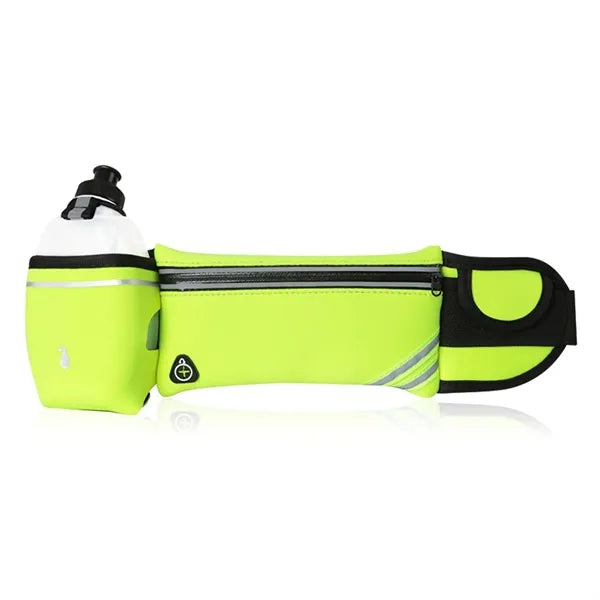 Spandex Sports Fanny Pack With Water Bottle