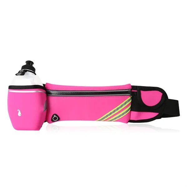 Spandex Sports Fanny Pack With Water Bottle