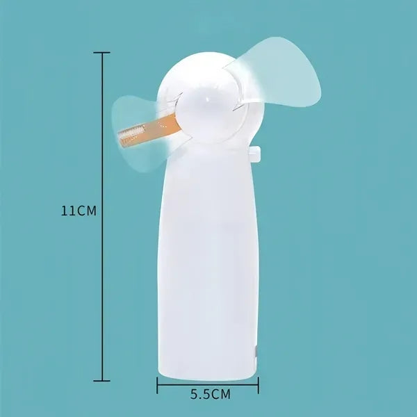 Hand Held Mini Table Led Flash Fan