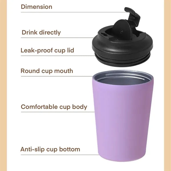 11.84 oz Simple Vacuum Stainless Steel Insulated Coffee Cup