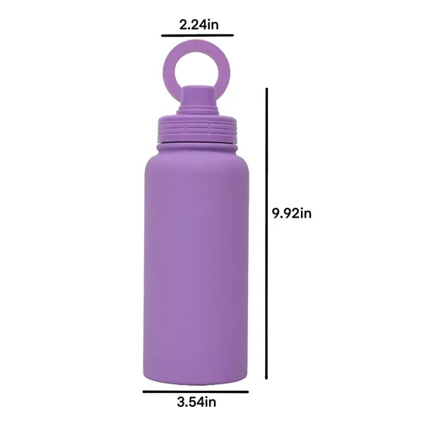 34 oz Insulated Water Bottle with Magnetic Phone Holder