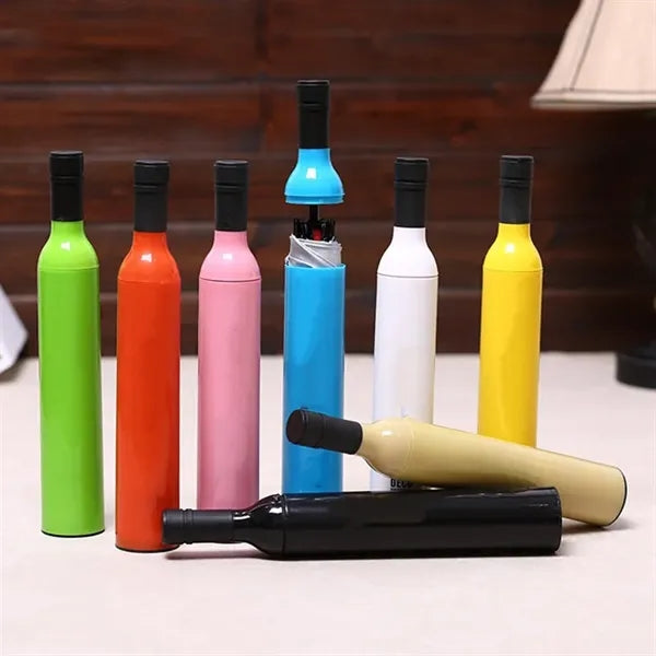 Wine Bottle Foldable Umbrella