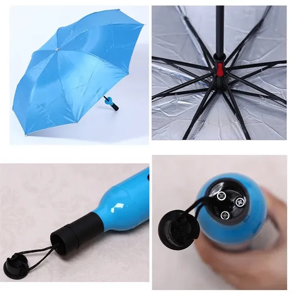 Wine Bottle Foldable Umbrella