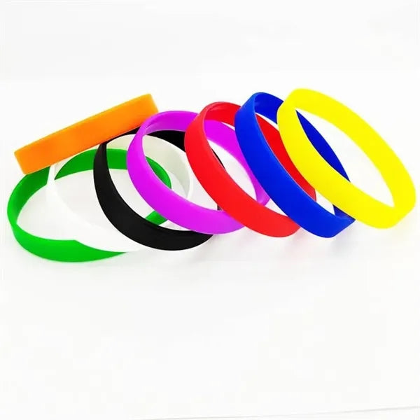 Debossed Printed Silicone Wristbands Bracelets