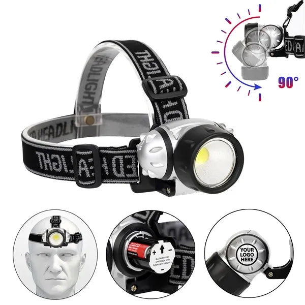 Cob Led Headlamp Flashlight