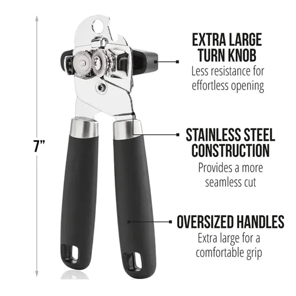 3 In 1 Stainless Steel Handheld Manual Opener