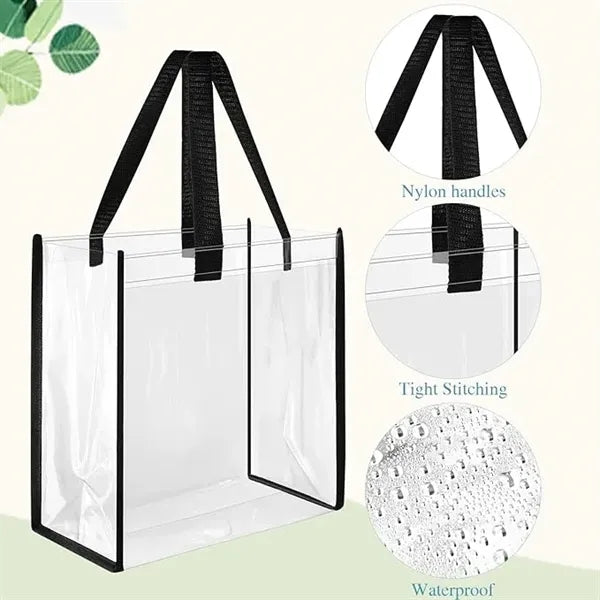 12x12x6 Inch Clear Tote Bag