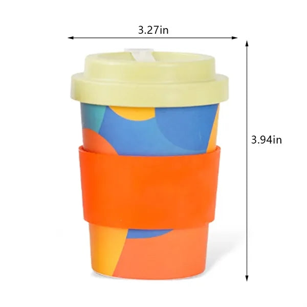Eco friendly cold hot drinks mug bamboo fiber coffee cup