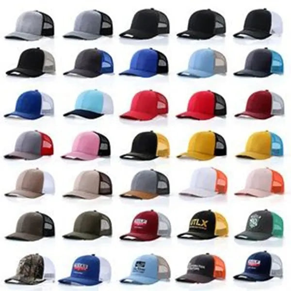 Structured Baseball Trucker Mesh Snapback Cap - UV Pr