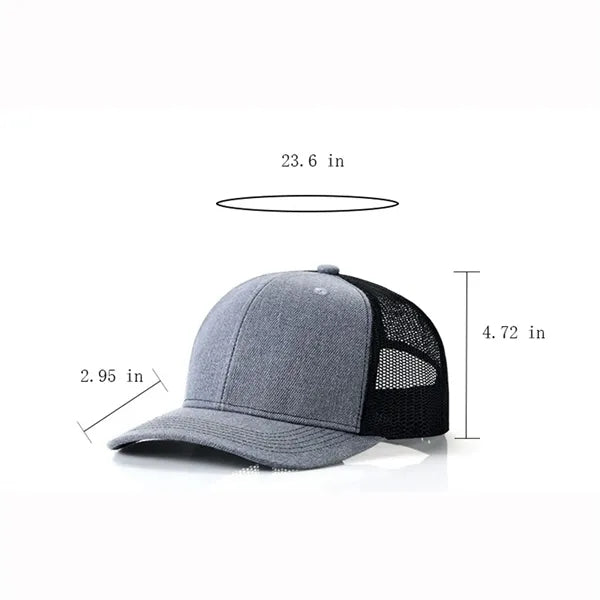 Structured Baseball Trucker Mesh Snapback Cap - UV Pr