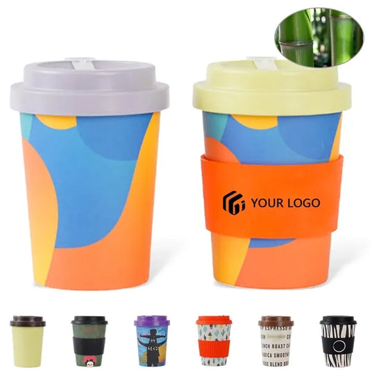 Eco friendly cold hot drinks mug bamboo fiber coffee cup