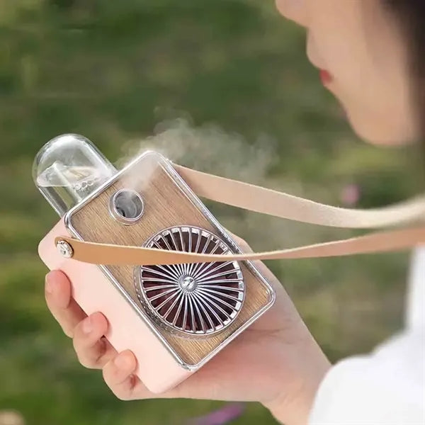 Rechargeable Handheld Fan with Spray