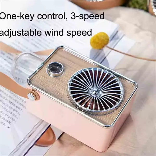 Rechargeable Handheld Fan with Spray