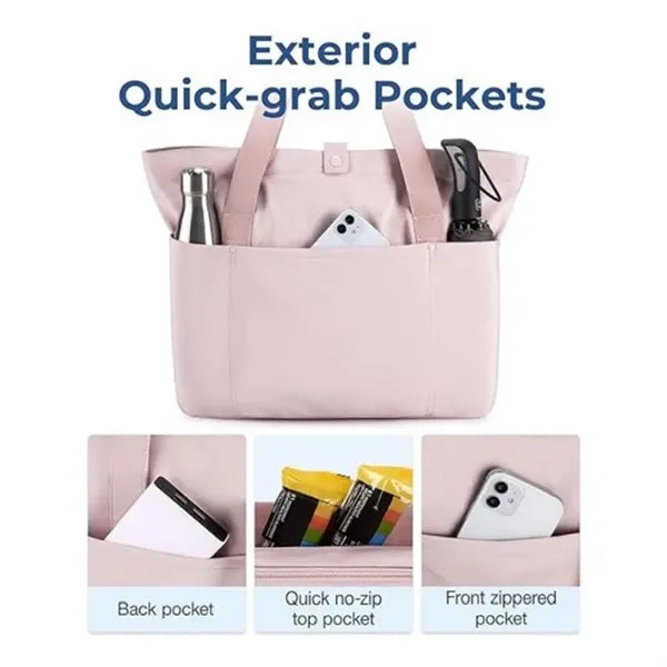 Foldable Tote Bag With Zipper