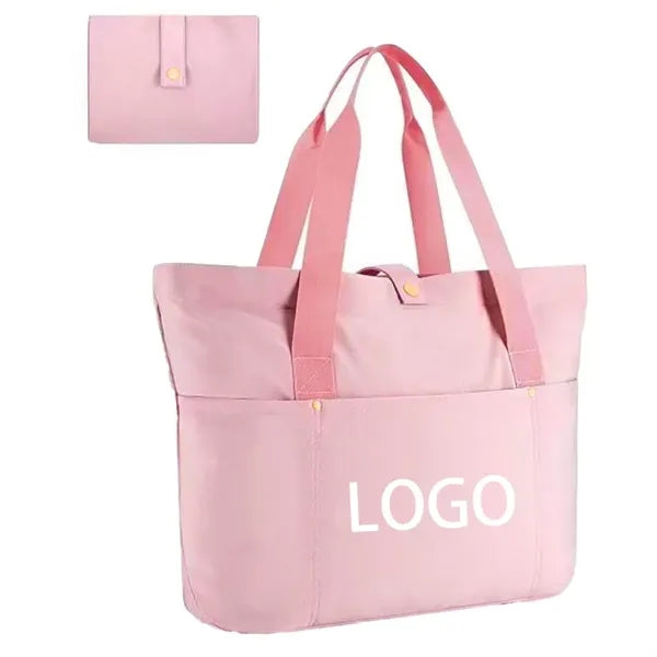 Foldable Tote Bag With Zipper
