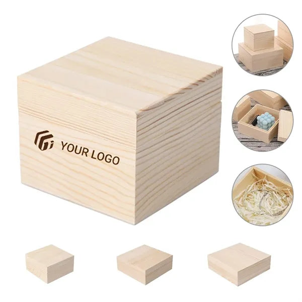 Wooden eco-friendly storage box jewelry collection case