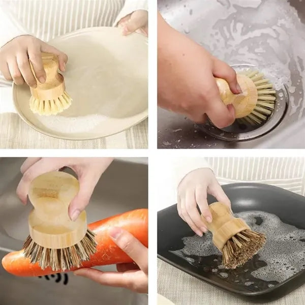 Bamboo Dish Scrub Brush
