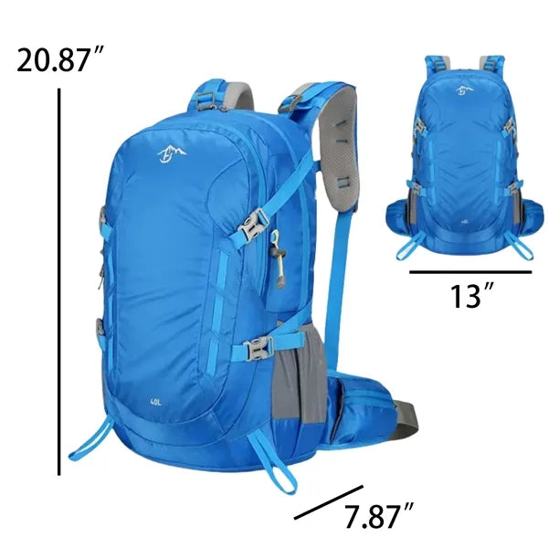 40L Lightweight Hiking Travel Backpack Large Capacity