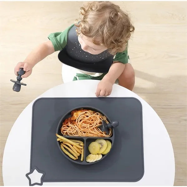 Bulk Toddler Feeding Mats Eco Friendly Spill Proof Design