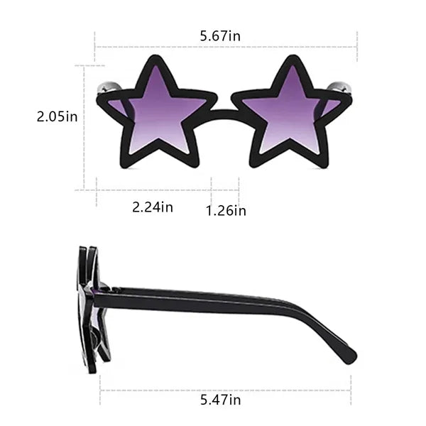 Beach Party Pentagram Eyewears Star Shape Sunglasses