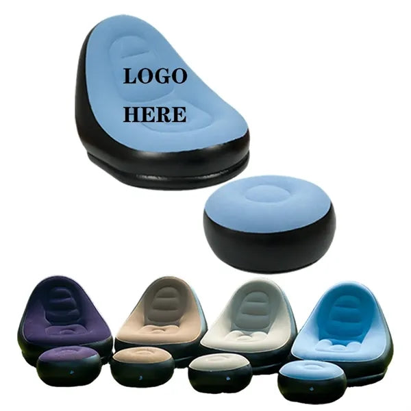 Cozy Flocked Inflatable Lounge Chair
