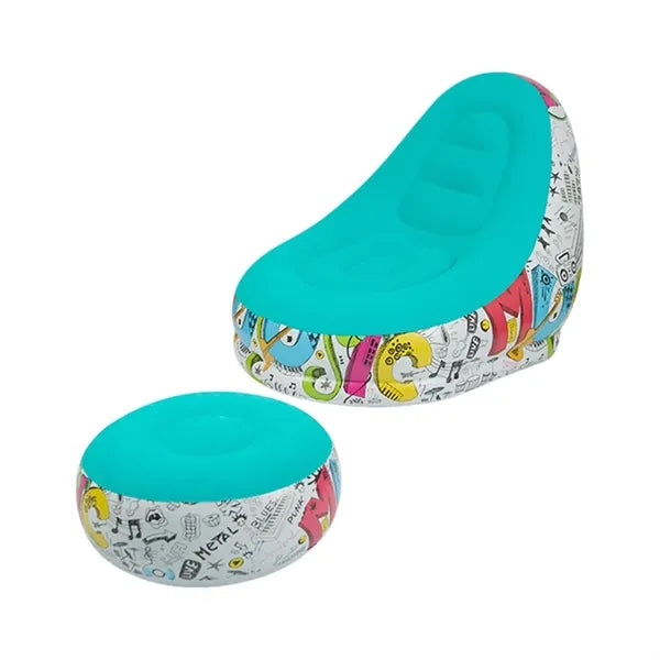 Cozy Flocked Inflatable Lounge Chair