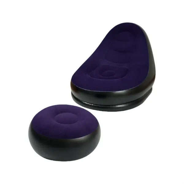 Cozy Flocked Inflatable Lounge Chair