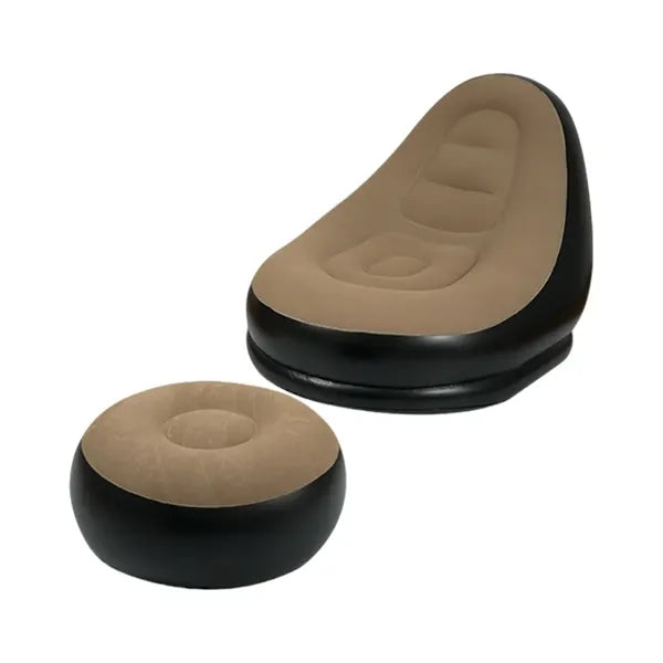 Cozy Flocked Inflatable Lounge Chair