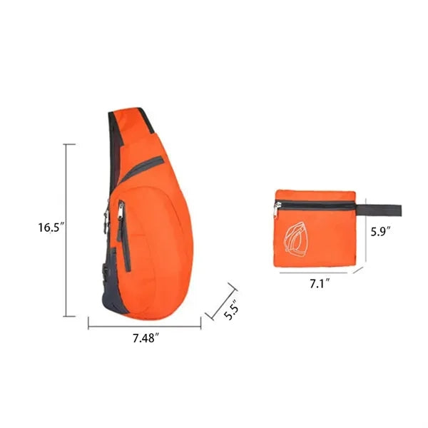 Foldable Crossbody Sling Backpack