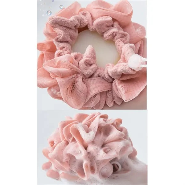 2-in-1 Exfoliation Mesh Shower Ball