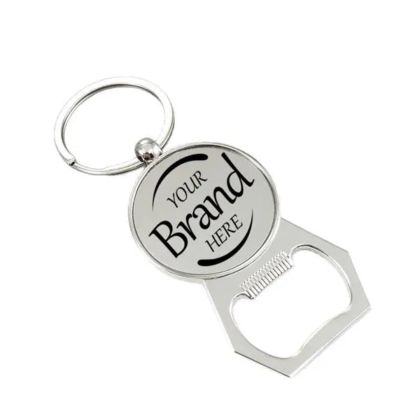 Round Eye Bottle Opener Keychain