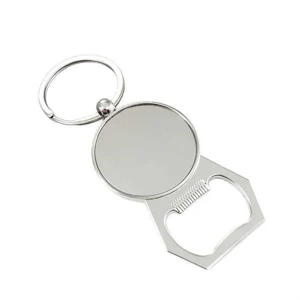 Round Eye Bottle Opener Keychain