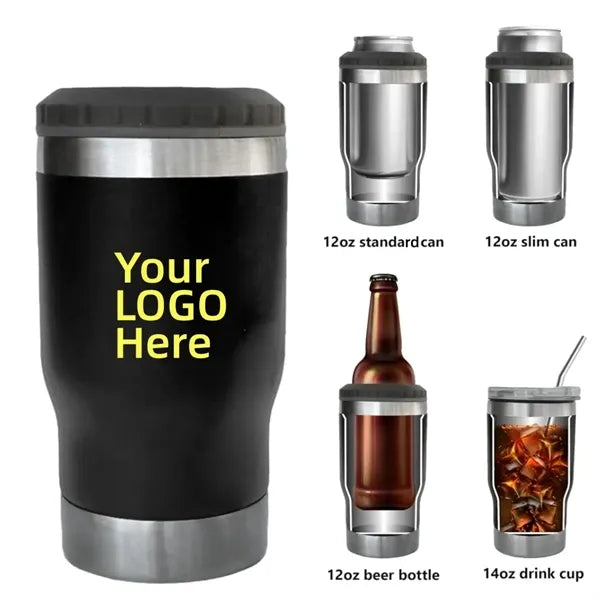 3-in-1 Cooler Tumbler for 12 Oz Bottles with Can Opener