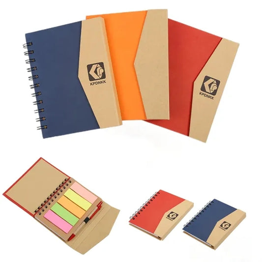 Magnetic Notebook with Sticky Notes and Flags