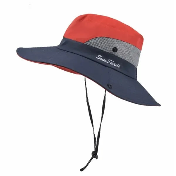 Two Tunes Women's Summer Sun - Protective Hat with a Hole fo
