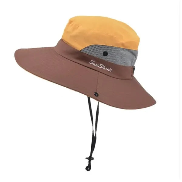 Two Tunes Women's Summer Sun - Protective Hat with a Hole fo