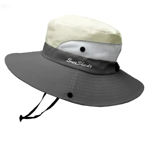 Two Tunes Women's Summer Sun - Protective Hat with a Hole fo