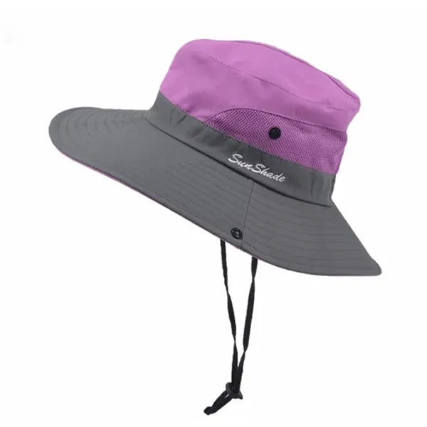 Two Tunes Women's Summer Sun - Protective Hat with a Hole fo