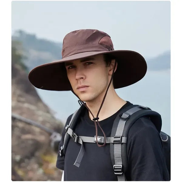 Summer Wide - Brimmed Sun Bucket Hat with Dual - Sided Breat
