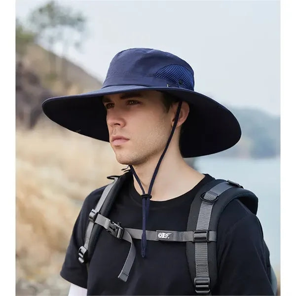 Summer Wide - Brimmed Sun Bucket Hat with Dual - Sided Breat