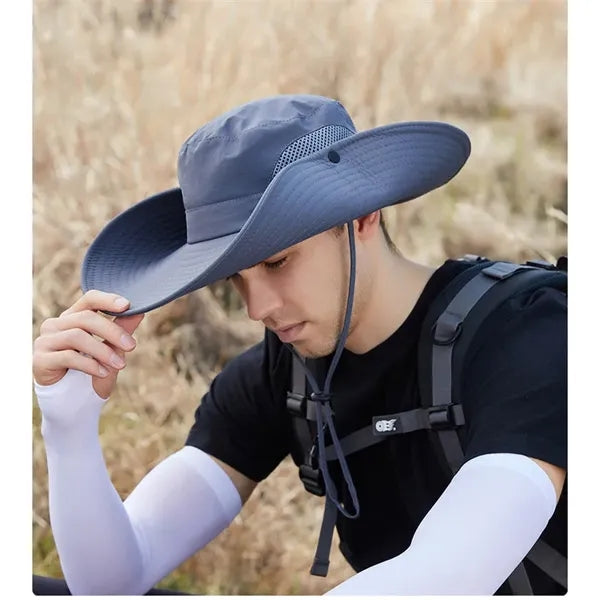 Summer Wide - Brimmed Sun Bucket Hat with Dual - Sided Breat