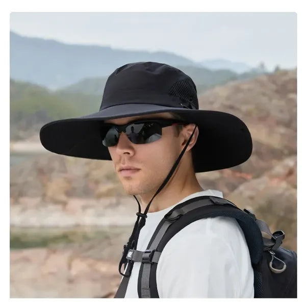 Summer Wide - Brimmed Sun Bucket Hat with Dual - Sided Breat