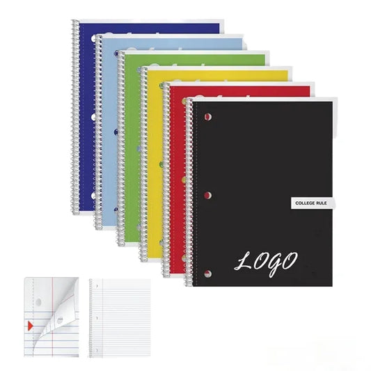 College Ruled Paper Spiral Notebook with Custom Cover