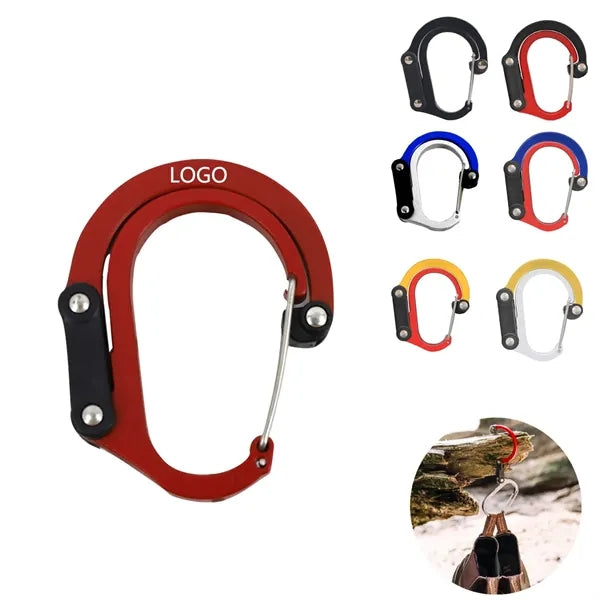 360 Degree Outdoor Aluminum Alloy Carabiner Clip And Hook