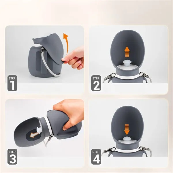 Outdoor Convenient Folding Pet Water Bottle