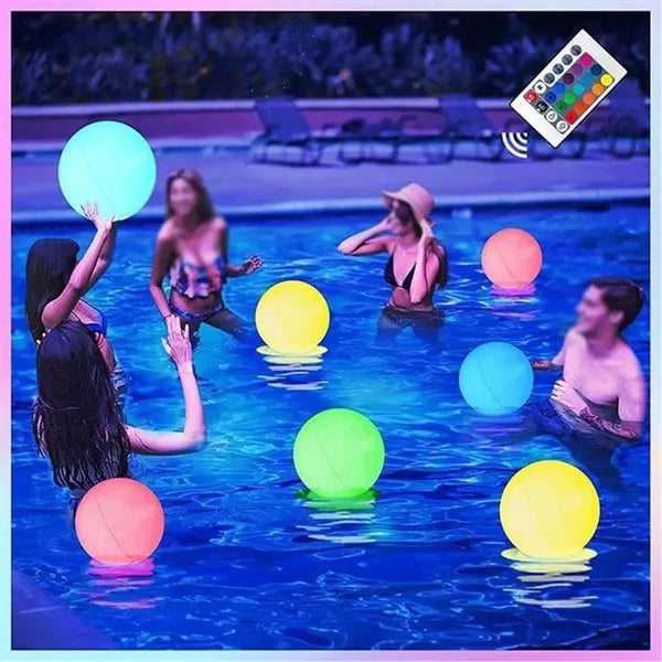 Pool toys decorations waterproof inflatable led beach ball